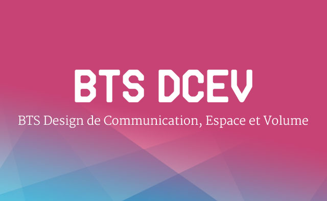BTS Design de communication, espace et volume